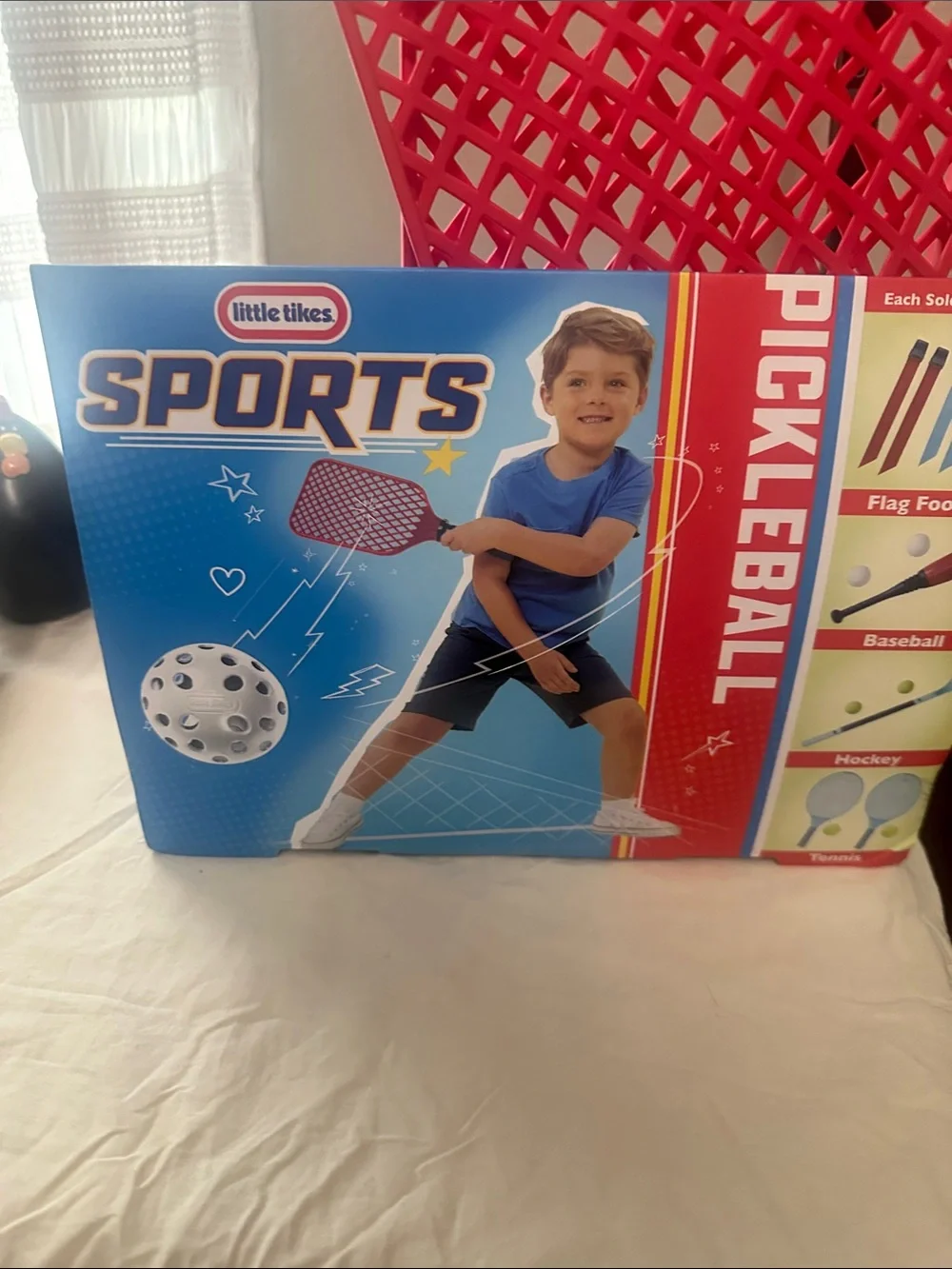 Little Tikes Red Pickleball Paddle Set New in sealed box